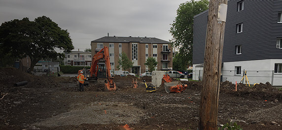 Construction pour le 9plex